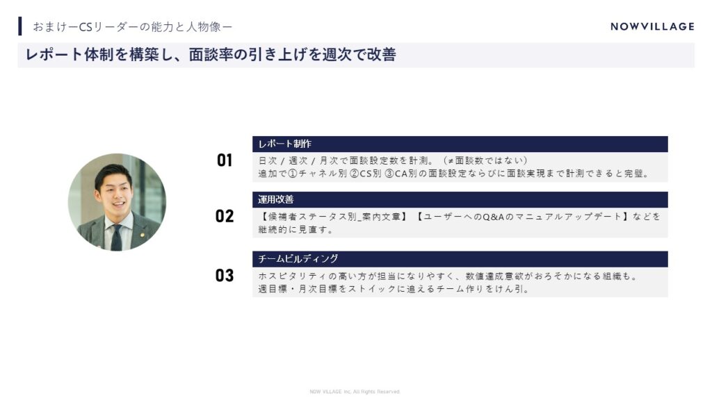 CSリーダーの能力と人物像